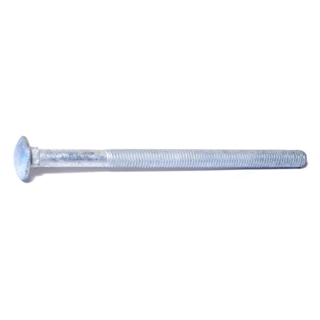 Midwest Fastener Carriage Bolt, Square Neck, 13 (Coarse), 8 in L, Steel, Hot Dipped Galvanized, 25 PK 05530